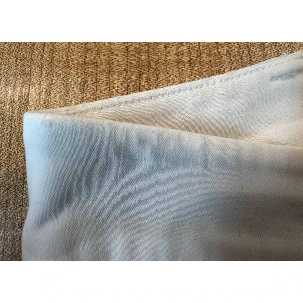 Lauren Ralph Lauren Womens White Straight Leg Pants Cotton Blend Size 4